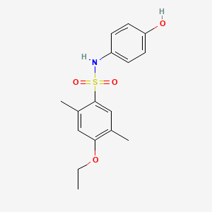 molecular formula C16H19NO4S B2497923 4-Ethoxy-N-(4-hydroxyphenyl)-2,5-dimethylbenzenesulfonamide CAS No. 2248869-15-8