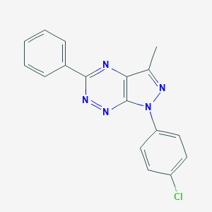 molecular formula C17H12ClN5 B249793 1-(4-chlorophenyl)-3-methyl-5-phenyl-1H-pyrazolo[4,3-e][1,2,4]triazine 