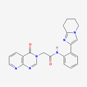 2-(4-oxopyrido[2,3-d]pyrimidin-3(4H)-yl)-N-(2-(5,6,7,8-tetrahydroimidazo[1,2-a]pyridin-2-yl)phenyl)acetamide