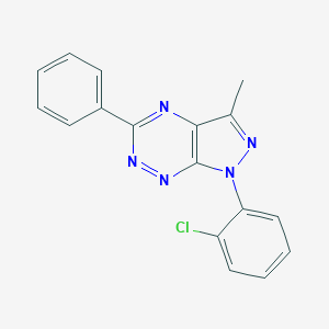 molecular formula C17H12ClN5 B249795 1-(o-Chlorophenyl)-3-methyl-5-phenyl-1H-pyrazolo[4,3-e][1,2,4]triazine 