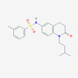 N-(1-isopentyl-2-oxo-1,2,3,4-tetrahydroquinolin-6-yl)-3-methylbenzenesulfonamide