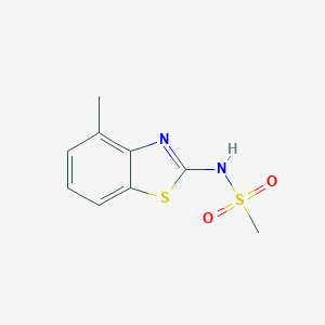 molecular formula C9H10N2O2S2 B249800 N-(4-methyl-1,3-benzothiazol-2-yl)methanesulfonamide 