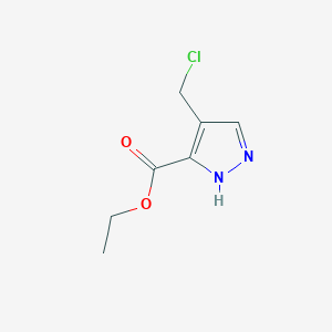 Ethyl 4-(chloromethyl)-1H-pyrazole-5-carboxylate