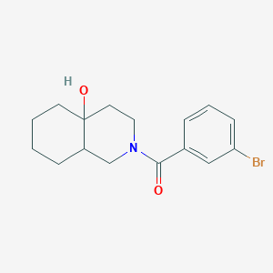 molecular formula C16H20BrNO2 B2498012 (3-bromophenyl)(4a-hydroxyoctahydroisoquinolin-2(1H)-yl)methanone CAS No. 899376-28-4