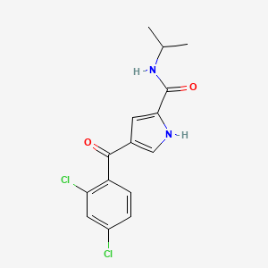 molecular formula C15H14Cl2N2O2 B2498030 4-(2,4-dichlorobenzoyl)-N-propan-2-yl-1H-pyrrole-2-carboxamide CAS No. 338977-10-9