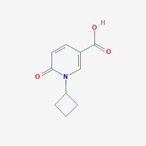 molecular formula C10H11NO3 B2498045 1-Cyclobutyl-6-oxo-1,6-dihydropyridine-3-carboxylic acid CAS No. 1248131-80-7
