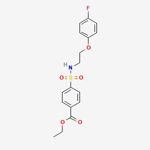 ethyl 4-(N-(2-(4-fluorophenoxy)ethyl)sulfamoyl)benzoate