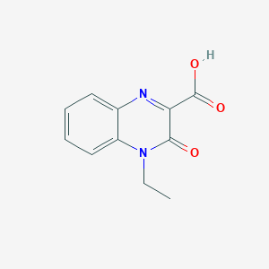molecular formula C11H10N2O3 B2498075 4-Ethyl-3-oxo-3,4-dihydroquinoxaline-2-carboxylic acid CAS No. 92016-68-7