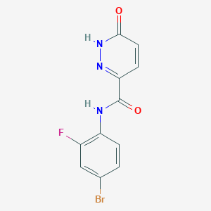 N-(4-bromo-2-fluorophenyl)-6-oxo-1H-pyridazine-3-carboxamide