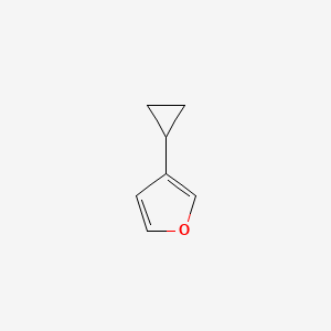 molecular formula C7H8O B2498095 3-Cyclopropylfuran CAS No. 1563530-01-7