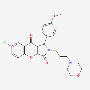 7-Chloro-1-(4-methoxyphenyl)-2-(3-morpholinopropyl)-1,2-dihydrochromeno[2,3-c]pyrrole-3,9-dione