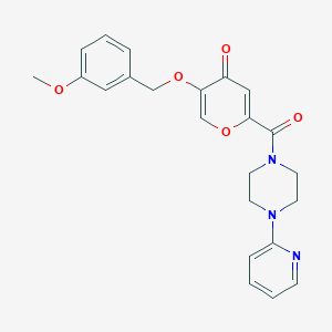 5-((3-methoxybenzyl)oxy)-2-(4-(pyridin-2-yl)piperazine-1-carbonyl)-4H-pyran-4-one