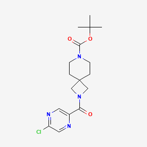 Tert-butyl 2-(5-chloropyrazine-2-carbonyl)-2,7-diazaspiro[3.5]nonane-7-carboxylate