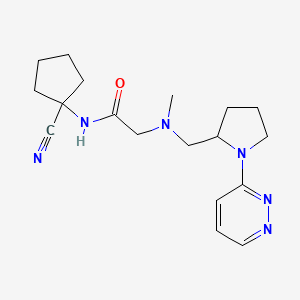 N-(1-cyanocyclopentyl)-2-[methyl({[1-(pyridazin-3-yl)pyrrolidin-2-yl]methyl})amino]acetamide