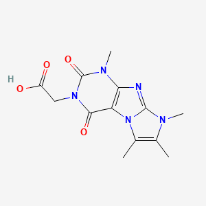 (1,6,7,8-tetramethyl-2,4-dioxo-1,2,4,8-tetrahydro-3H-imidazo[2,1-f]purin-3-yl)acetic acid