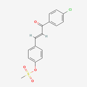 4-[(E)-3-(4-chlorophenyl)-3-oxo-1-propenyl]phenyl methanesulfonate