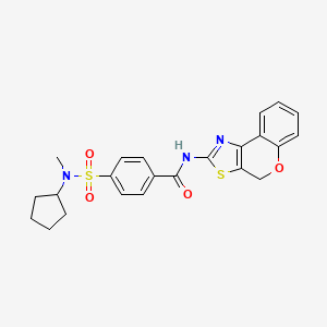 N-(4H-chromeno[4,3-d]thiazol-2-yl)-4-(N-cyclopentyl-N-methylsulfamoyl)benzamide