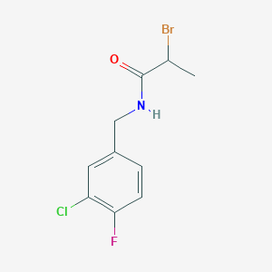 2-Bromo-N-(3-chloro-4-fluorobenzyl)propanamide