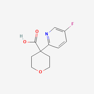 4-(5-Fluoropyridin-2-yl)oxane-4-carboxylic acid