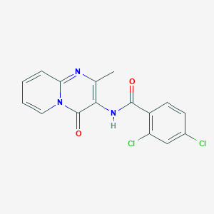 molecular formula C16H11Cl2N3O2 B2498192 2,4-dichloro-N-(2-methyl-4-oxo-4H-pyrido[1,2-a]pyrimidin-3-yl)benzamide CAS No. 920487-11-2