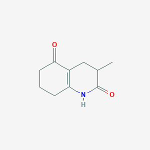 molecular formula C10H13NO2 B2498197 3-methyl-3,4,7,8-tetrahydro-2,5(1H,6H)-quinolinedione CAS No. 77903-18-5