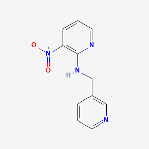 molecular formula C11H10N4O2 B2498219 3-nitro-N-(3-pyridinylmethyl)-2-pyridinamine CAS No. 667399-78-2