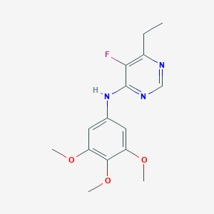 6-Ethyl-5-fluoro-N-(3,4,5-trimethoxyphenyl)pyrimidin-4-amine