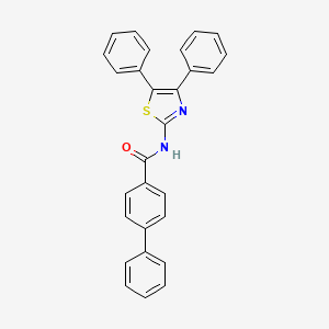 (Z)-N-(4,5-diphenylthiazol-2(3H)-ylidene)-[1,1'-biphenyl]-4-carboxamide