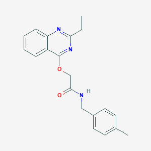 2-((2-ethylquinazolin-4-yl)oxy)-N-(4-methylbenzyl)acetamide
