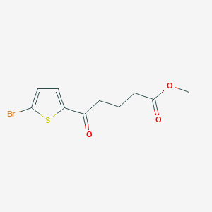 molecular formula C10H11BrO3S B2498264 甲基-5-(5-溴噻吩-2-基)-5-氧代戊酸酯 CAS No. 1267861-35-7