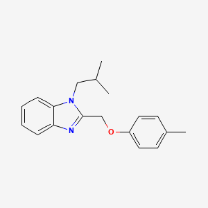 molecular formula C19H22N2O B2498268 1-isobutyl-2-((p-tolyloxy)methyl)-1H-benzo[d]imidazole CAS No. 612049-65-7