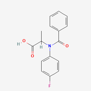 2-(Benzoyl-4-fluoroanilino)propanoic acid