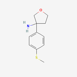 3-[4-(Methylsulfanyl)phenyl]oxolan-3-amine