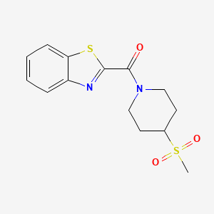 Benzo[d]thiazol-2-yl(4-(methylsulfonyl)piperidin-1-yl)methanone