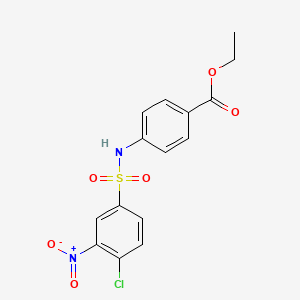 Ethyl 4-[(4-chloro-3-nitrophenyl)sulfonylamino]benzoate