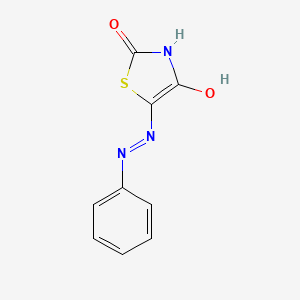 molecular formula C9H7N3O2S B2498345 (Z)-5-(2-phenylhydrazono)thiazolidine-2,4-dione CAS No. 380212-01-1