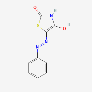 molecular formula C9H7N3O2S B2498345 (Z)-5-(2-苯基肼基)噻唑烷-2,4-二酮 CAS No. 380212-01-1