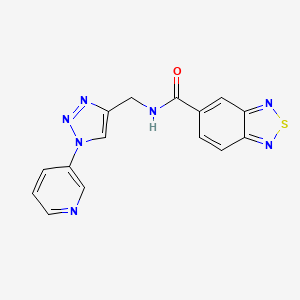 N-((1-(pyridin-3-yl)-1H-1,2,3-triazol-4-yl)methyl)benzo[c][1,2,5]thiadiazole-5-carboxamide