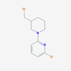 2-Bromo-6-(3-(bromomethyl)piperidin-1-yl)pyridine