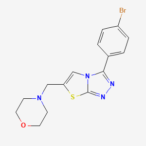 4-((3-(4-Bromophenyl)thiazolo[2,3-c][1,2,4]triazol-6-yl)methyl)morpholine