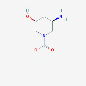 (3R,5R)-3-Amino-5-hydroxy-piperidine-1-carboxylic acid tert-butyl ester