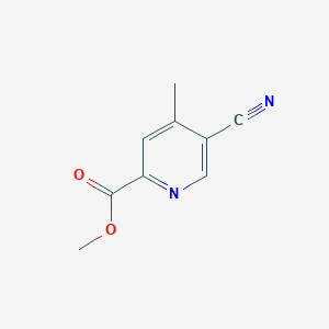 molecular formula C9H8N2O2 B2498386 Methyl 5-cyano-4-methylpicolinate CAS No. 1637310-89-4