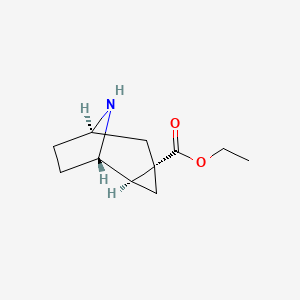 molecular formula C11H17NO2 B2498402 Ethyl (1S,2R,4S,6R)-9-azatricyclo[4.2.1.02,4]nonane-4-carboxylate CAS No. 2287238-75-7