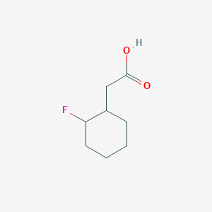 molecular formula C8H13FO2 B2498431 2-(2-Fluorocyclohexyl)acetic acid CAS No. 1000525-30-3