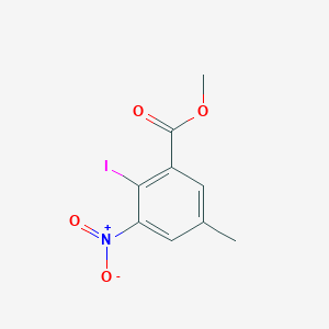 molecular formula C9H8INO4 B2498438 Methyl 2-iodo-5-methyl-3-nitrobenzoate CAS No. 854645-22-0
