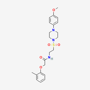 N-(2-((4-(4-methoxyphenyl)piperazin-1-yl)sulfonyl)ethyl)-2-(o-tolyloxy)acetamide