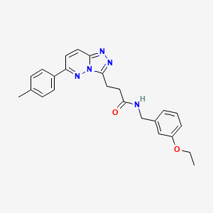 molecular formula C24H25N5O2 B2498454 N-(2-乙基苯基)-4-(4-甲基-3-氧代-3,4-二氢吡啶[2,3-b]吡嗪-2-基)苯甲酰胺 CAS No. 1113106-72-1