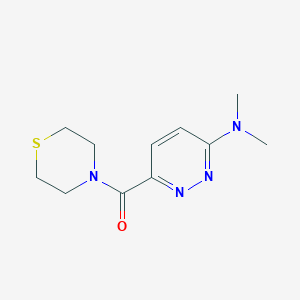 N,N-dimethyl-6-(thiomorpholine-4-carbonyl)pyridazin-3-amine