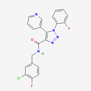 N-(3,4-dimethoxyphenyl)-2-{3-[(3-ethyl-1,2,4-oxadiazol-5-yl)methyl]-4-oxo-3,4-dihydro-5H-pyrimido[5,4-b]indol-5-yl}acetamide