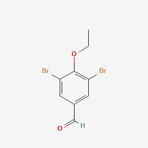 molecular formula C9H8Br2O2 B2498478 3,5-Dibromo-4-ethoxybenzaldehyde CAS No. 381238-96-6